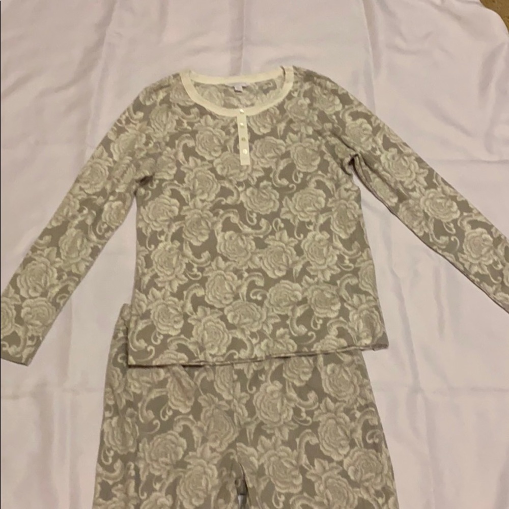 BOGO Charter Club medium grey/white floral pajamas
